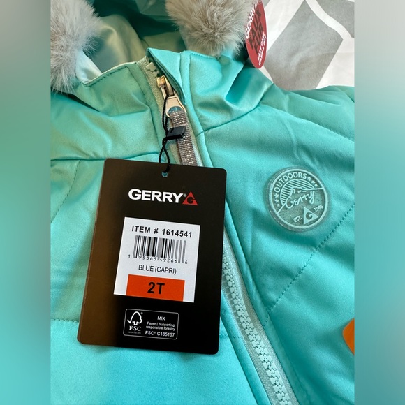 Gerry Kids' Systems Jacket/ Blue(Capri)/ Various Sizes (NWT) - Picture 3 of 12